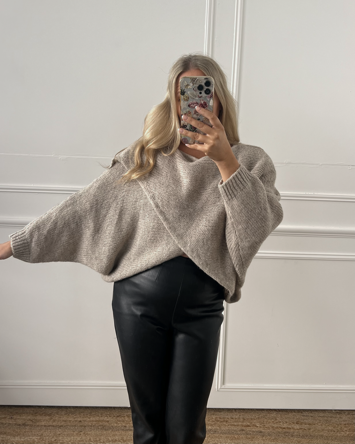 CROSSOVER WOOL BLEND JUMPER