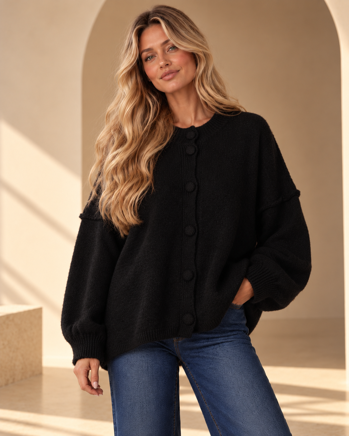 Mia Drop Shoulder Cardigan