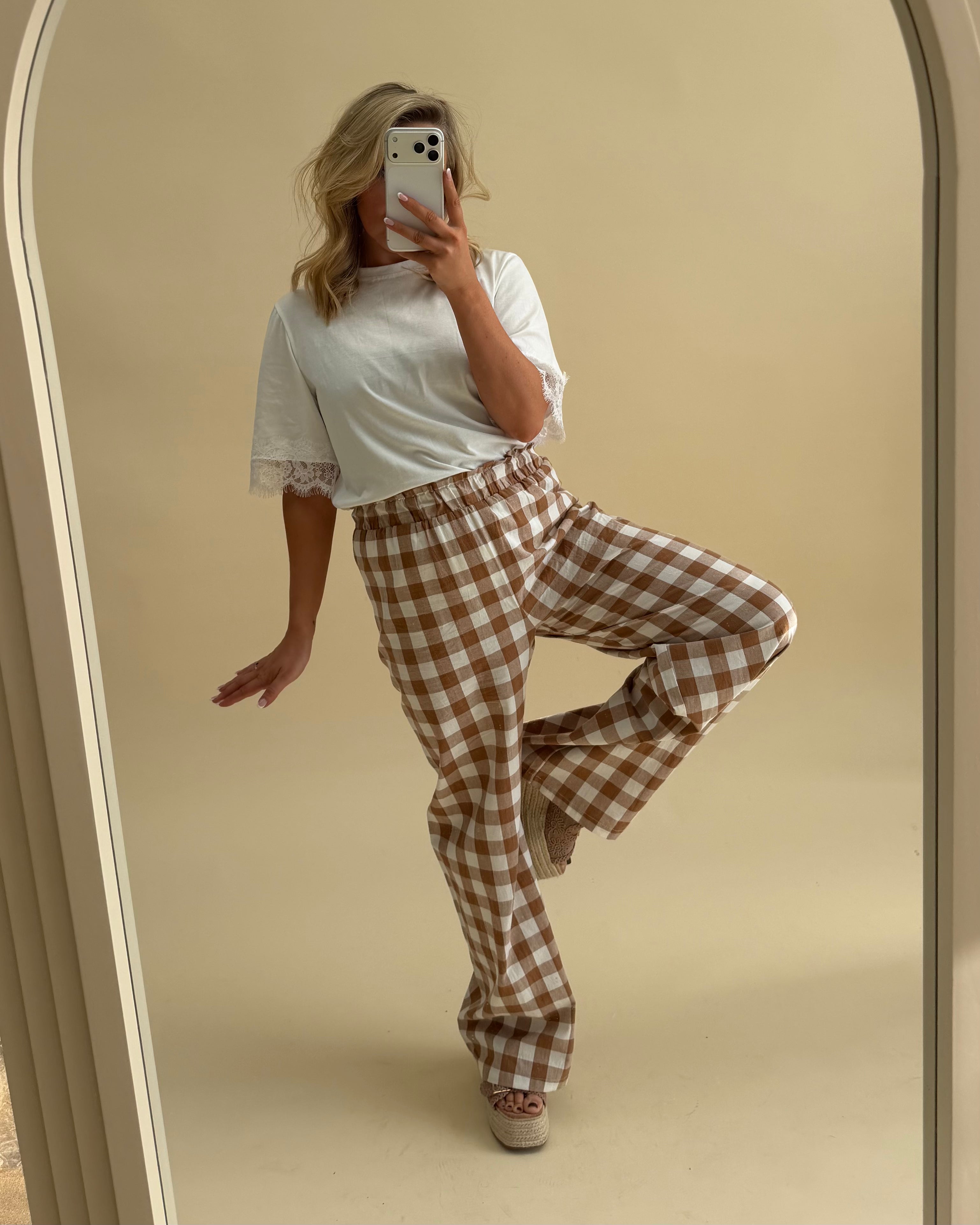 GINGHAM TROUSER
