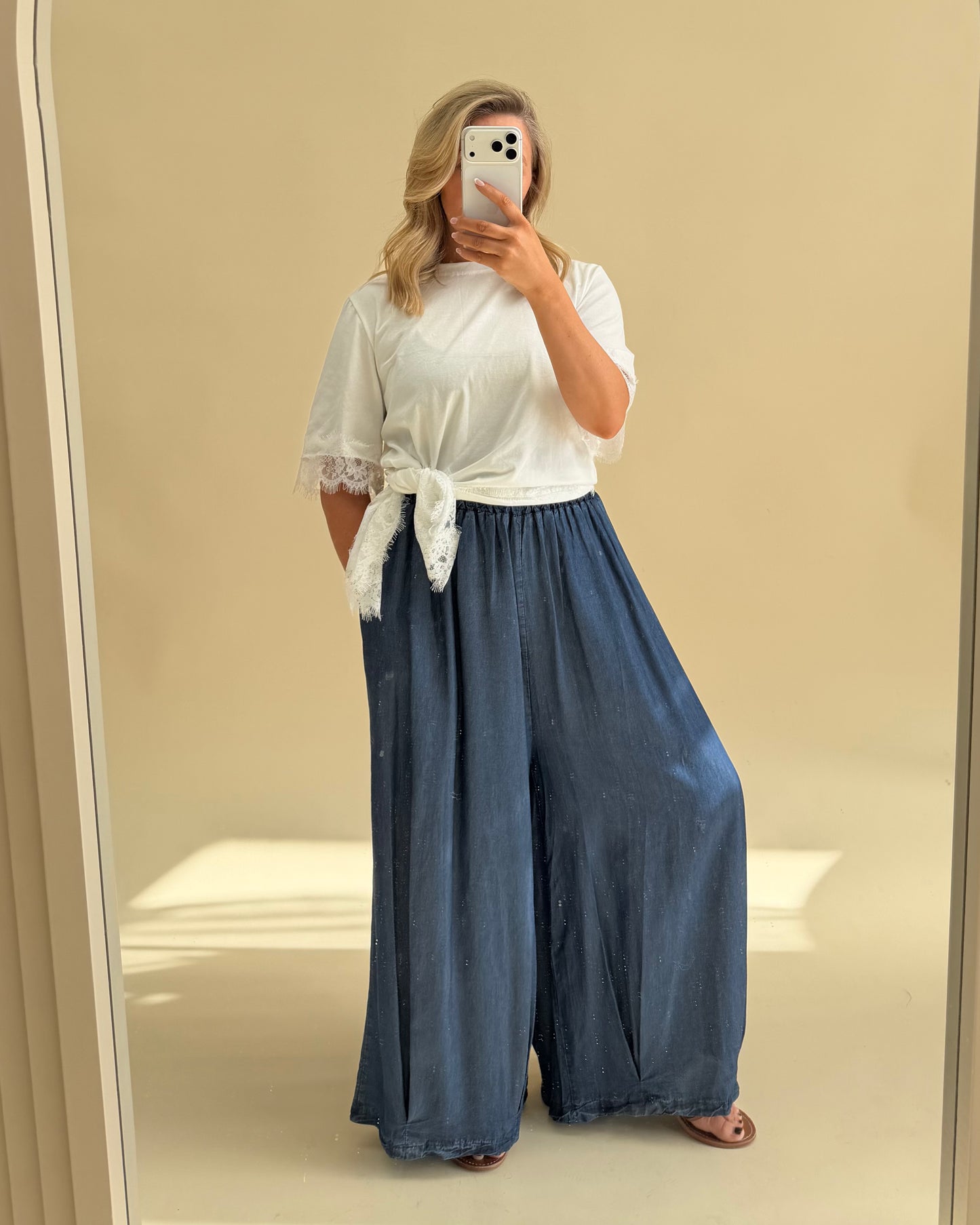 WIDE LEG CULOTTES - 100% TENECL