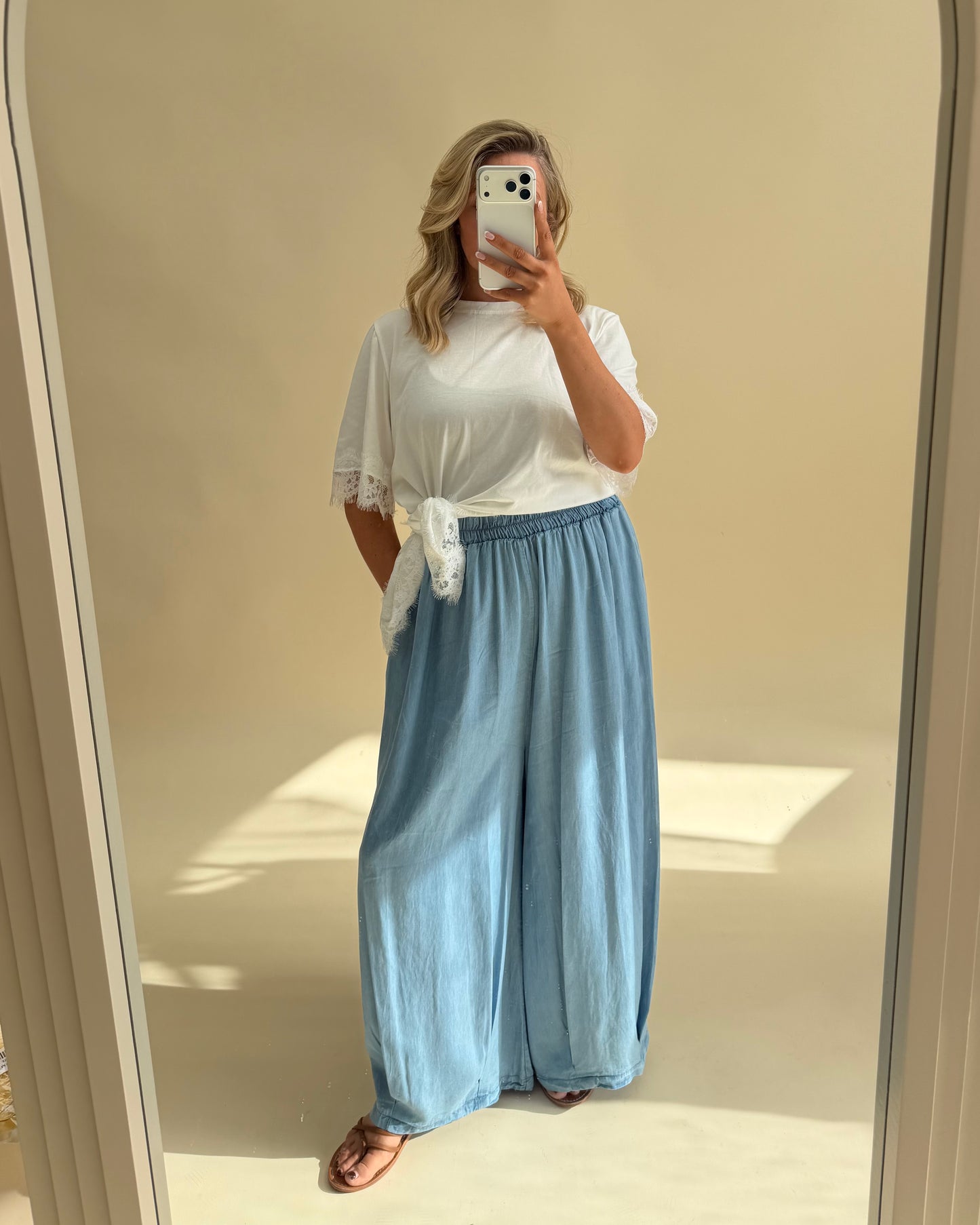 WIDE LEG CULOTTES - 100% TENECL
