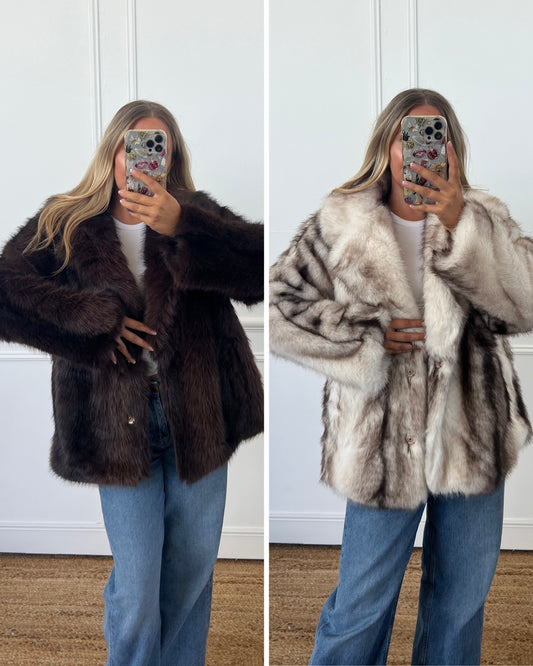 VINTAGE STYLE FAUX FUR